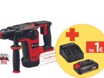 Akumuliatorinis perforatorius EINHELL TP-HD 18/26 Li BL Solo, smūgio galia 2,6 J, gręžimo galia betone 26 mm, be akumuliatoriaus ir kroviklio