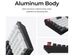 Belaidė žaidimų klaviatūra KEYCHRON Q6 HE, 100% mechaninė, juodos sp., Q6H-M1