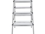 Kopėčios HERVIN EQUIPMENT, aliuminės, dvipusės, 2x5 pakopų, 1100-1180 mm, AD0405A