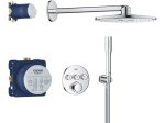 Potinkinė dušo sistema GROHE PRECISION SMARTCONTROL, su termostatu, Vitalio SmartActive 310mm lietaus galva ir Vitalio Get Stick dušeliu, chromo spalva, 34874000