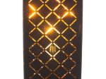 Stalinis nakties šviestuvas GLOBO Clarke, E27, 1 x 40W, 230V, matinio nikelio sp., aksomas juodos/auksinės sp., su jungikliu, 150 x 150 x 570 mm, 15229T2