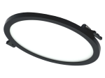 Montuojamas šviestuvas panelė TOPE Split, 22W, 1772lm, 4000K, IP44, apvali, įleidžiama, juodos sp.
