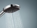 Dušo komplektas GROHE QUICKFIX VITALIO COMFORT 110, 3-srovių dušelis, stovas ir žarna, chromo spalva, klijuojamas arba prisukamas, 26096001