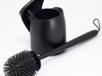 Tualeto šepetys DUSCHY SILICONE, juodas, 596-20