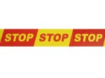 Įspėjamoji juosta SPECIALIST+ „STOP“, 100 mm x 100 m, raudona/geltona