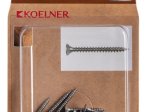 Medsraigčiai KOELNER, 3 x 25 mm, įleidžiama galva, nerūd. plieno A2, 22 vnt., PZ