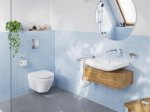 Klozeto komplektas GROHE EURO CERAMIC 2.0, komplekte rėmas Solido 5 in1, klozetas be nuplovimo lanko, lėtai nusileidžiantis dangtis, Triple Vortex nuleidimas, Arena Cosmopolitan mygtukas, tvirtinimai, chromo spalva, 102514SH00