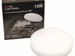 LED šviestuvas TOPE Rio, 15W, 3000/4000/6000K, 1358 lm, IP54, virštinkinis, apvalus, baltos sp., matmenys 220 x 50 mm, 6004000076