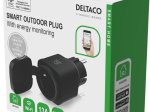 Išmanusis kištukinis lizdas DELTACO Smart Home Sh-Op01, WiFi, IP44, 1xCEE 7/3, 13A, juodos sp.