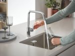 Plautuvės maišytuvas GROHE Quickfix Start, U formos snapas, chromas, 30470000