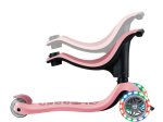 Paspirtukas GLOBBER Go Up Sporty Lights V2, pastelinis rožinis, apkrova iki 20kg