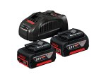 Akumuliatorių ir kroviklio komplektas BOSCH Professional Starter Set, 18 V, 2 x 5,0 Ah akumuliatoriai, 1600A00B8J