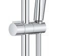 Dušo komplektas GROHE QUICKFIX VITALIO COMFORT 110, 3-srovių dušelis, stovas ir žarna, chromo spalva, klijuojamas arba prisukamas, 26096001