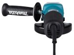 Elektrinis kampinis šlifuoklis MAKITA GA5040CF01, galia 1400 W, 125 mm, SJS², 2800-11000 min-1, antivibracinė šoninė rankena