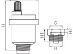 Automatinis nuorintojas FERRO, 1/2", su uždarymo vožtuvu, tiesus, O15AS