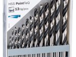 Grąžtų metalui rinkinys BOSCH PointTeQ, tiesus, 1,5-6,5 mm, 13 vnt.
