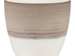 Kambarinis keraminis vazonas SCHEURICH Espresso Cream (950/16), rudos sp., vazono skersmuo 16 cm.