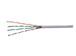Kompiuterinis kabelis Cat5E/Ftp (Cca), 4x2x0.5 ekranuotas, viengyslis, variuotas aliuminis, baltos spalvos