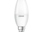 LED lempa OSRAM, 5,7W (=40W), E14 B40 žvakė, WW, 2700K, 220-240V, 470 lm, 25.000 val., matinė