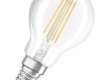 LED lempa OSRAM Retrofit, 4W (=40W), E14 P40 burbuliukas, WW, 2700K, 220-240V, 470 lm, 25.000 val., filamentinė