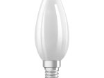 LED lempa OSRAM Parathom 6W, E14, 220-240V, 2700K, 806 lm, CL B GL FR, filamentinė, matinė, žvakė, atitinka 60W lemputę