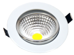 Įmontuojamas šviestuvas ORRO, LED 7 W, 220-240 V, 420 lm, 3000 K, 30.000 h, apvalus, baltas