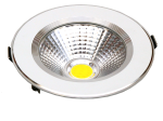 Įmontuojamas šviestuvas ORRO LED, 7 W, 220-240 V, 420 lm, 3300 K, 30.000 h, apvalus, baltas,