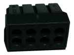 Jungtis laidams TOPE Acn-108, 5 vnt., 8 x 2,5 mm, juoda