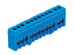 Kontaktinė kaladėlė MOREK MAD1012N15, 12 vietų, nulinis, N12H, 12 x 16 mm², IP20, mėlynos spalvos