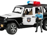 Žaislinis policijos džipas BRUDER Wrangler, su policininku ir priedais, 02526