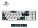 Belaidė žaidimų klaviatūra KEYCHRON Q6 HE, 100% mechaninė, baltos sp., Q6H-P1