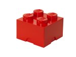 Daiktadėžė kaladėlė LEGO, 25 x 18 x 25 cm, raudonos sp.