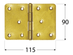 Lankstas DOMAX, Z 115/90, geltona spalva, 115 x 90 x 2,5 mm, 8042