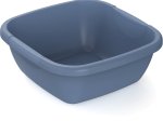 Plastikinis dubuo ROTHO Daily, skersmuo 34 x 34 cm, 8 l, mėlyna sp.