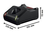 Akumuliatoriaus kroviklis BOSCH Professional GAL 12V-40, 12 V