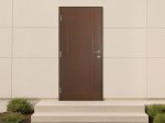 Lauko durys su medine stakta VALGE Gaja, kairinės, spalva ruda, matmenys 2080 x 880 x 92 mm, A140170083