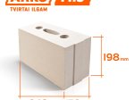 Mūro blokas ARKO M15 15 Mpa, matmenys 340 x 150 x 198 mm