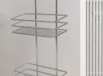 Lentynėlė SEPIO, 2 a., metalinė, sidabro spl.
