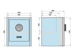 Seifas BASI mySafe Premium, 350 x 300 x 280 mm, pilkos sp.