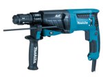 Elektrinis perforatorius MAKITA HR2631FTJ, SDS-PLUS, 800 W, 3 kalimo režimai, 3,0 kg, 2,4 J, keičiamas griebtuvas, LED, AVT