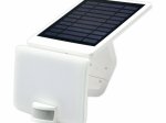 LED prožektorius TOPE Vista, įkr. saulės elementais, 10 W, su mikrobangų jud. davikliu, 1200 lm, 4000K, IP54, 50.000 val., baltos sp., 290x178x140mm