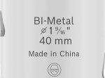 Bimetalinė gręžimo karūna BOSCH, 40 mm