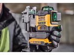 Kryžminis lazerinis nivelyras DEWALT DCLE34031D1-QW, 18 V, komplekte 1x2,0 Ah akumuliatoriai ir kroviklis