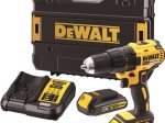 Akumuliatorinis gręžtuvas DEWALT DCD771S2-QW, maks. sukimo momentas 42 Nm, 18 V, 2 x 1,5 Ah akumuliatoriai, kroviklis, lagamine