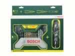 Įrankių rinkinys BOSCH X-Line, 70 dalių priedų kompl. su replių komplektu