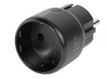 Išmanusis kištukinis lizdas DELTACO Smart Home Sh-P01M-B, WiFi, valdomas su programėle, turi laikmačio funkciją, LED indikatorius, su įž., 2,4 GHz, 10A, 220-240V, juodos sp.