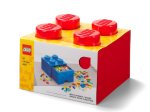 Daiktadėžė-stalčius LEGO, 25 x 18 x 25 cm, raudonos sp.