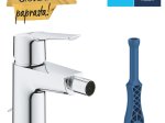 Bidė maišytuvas GROHE QUICKFIX START, S dydžio, vandenį taupantis, chromas, 32281002