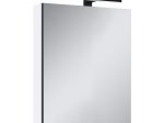 Vonios spintelė ELITA Mirror Cabinet 50, 18,8 x 50 x 64,7 cm, viršutinė, pakabinama, veidrodis,  balta/juoda, LED, 1D, 167672