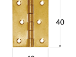 Lankstas DOMAX, ZS 40, geltona spalva, 40 x 40 x 1 mm, 8014